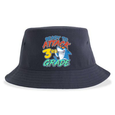 Ready To Attack 3rd Grade Shark Sustainable Bucket Hat