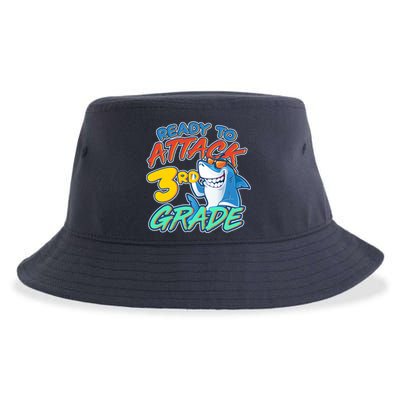 Ready To Attack 3rd Grade Shark Sustainable Bucket Hat