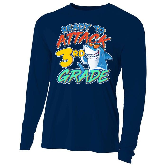 Ready To Attack 3rd Grade Shark Cooling Performance Long Sleeve Crew