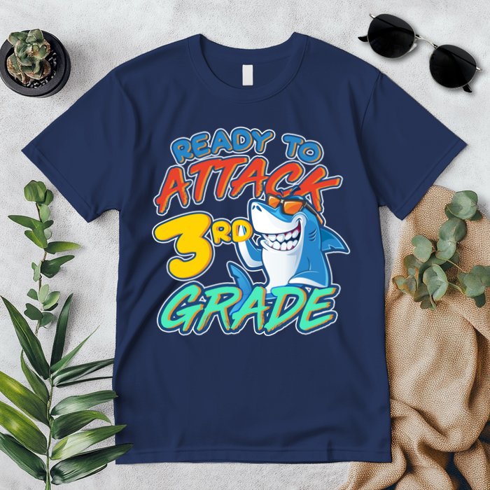 Ready To Attack 3rd Grade Shark Premium T-Shirt