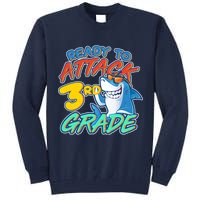 Ready To Attack 3rd Grade Shark Tall Sweatshirt