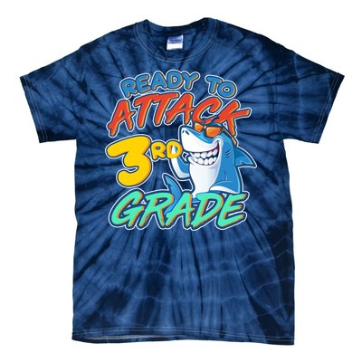 Ready To Attack 3rd Grade Shark Tie-Dye T-Shirt