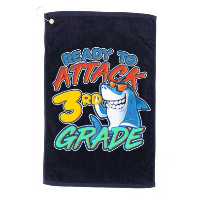 Ready To Attack 3rd Grade Shark Golf Towel
