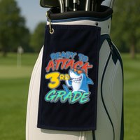 Ready To Attack 3rd Grade Shark Golf Towel
