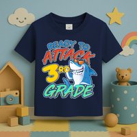 Ready To Attack 3rd Grade Shark Toddler T-Shirt