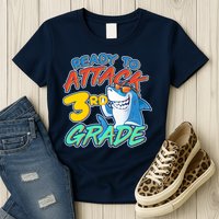 Ready To Attack 3rd Grade Shark Womens T-Shirt