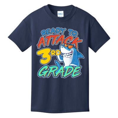Ready To Attack 3rd Grade Shark Kids T-Shirt