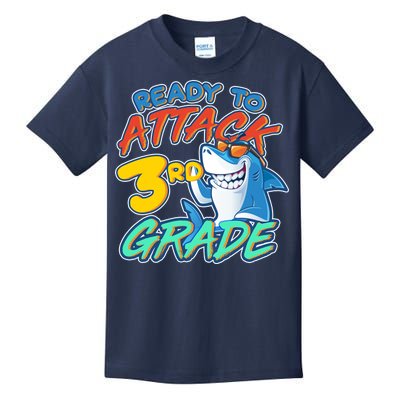 Ready To Attack 3rd Grade Shark Kids T-Shirt