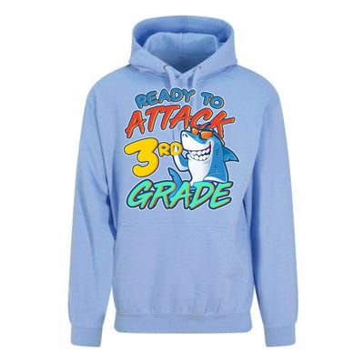 Ready To Attack 3rd Grade Shark Unisex Surf Hoodie