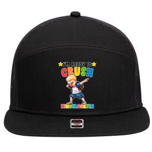 Ready To Crush Kindergarten Dabbing Boy 7 Panel Mesh Trucker Snapback Hat