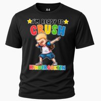 Ready To Crush Kindergarten Dabbing Boy Cooling Performance Crew T-Shirt