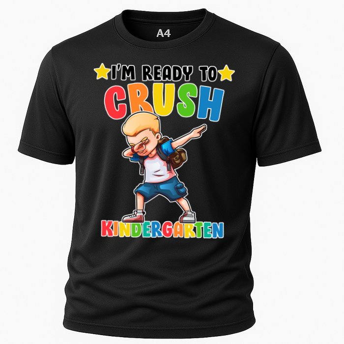 Ready To Crush Kindergarten Dabbing Boy Cooling Performance Crew T-Shirt