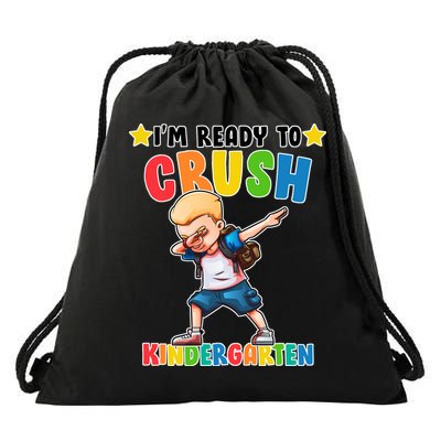 Ready To Crush Kindergarten Dabbing Boy Drawstring Bag