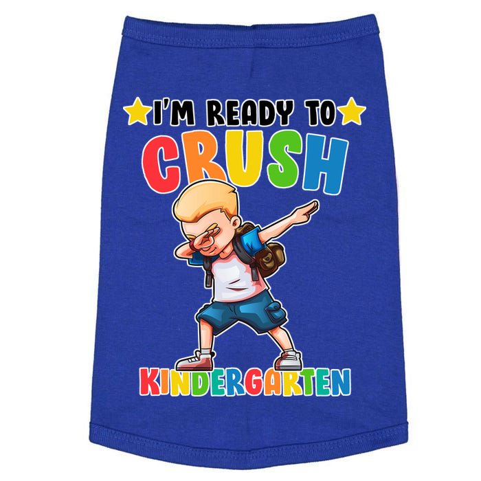 Ready To Crush Kindergarten Dabbing Boy Doggie Tank