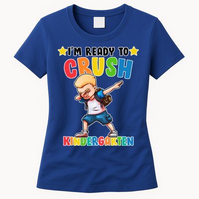 Ready To Crush Kindergarten Dabbing Boy Womens T-Shirt