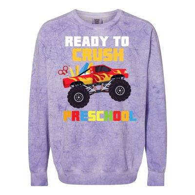 Ready To Crush Preschool Colorblast Crewneck Sweatshirt