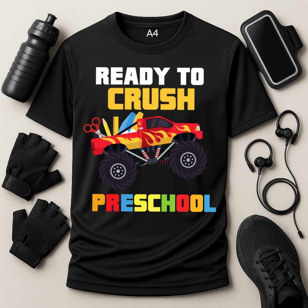 Ready To Crush Preschool Cooling Performance Crew T-Shirt