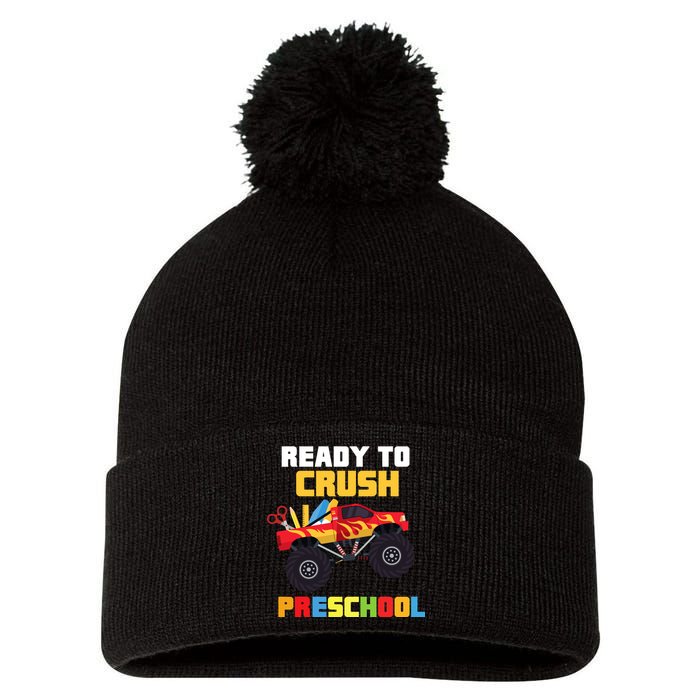 Ready To Crush Preschool Pom Pom 12in Knit Beanie