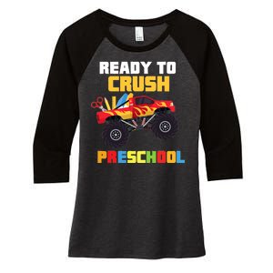 Ready To Crush Preschool Women's Tri-Blend 3/4-Sleeve Raglan Shirt