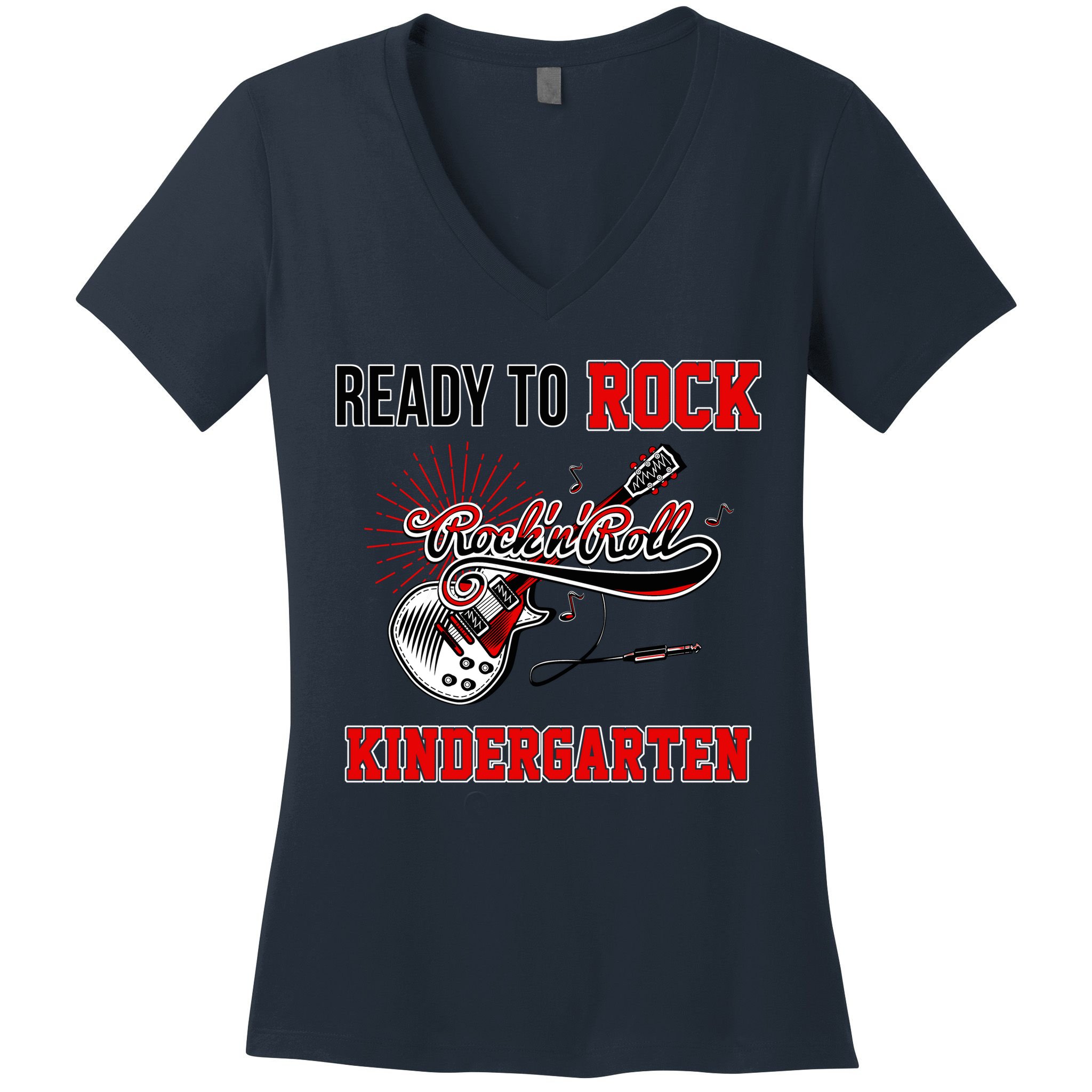 Ready To Rock Kindergarten Women's V-Neck T-Shirt