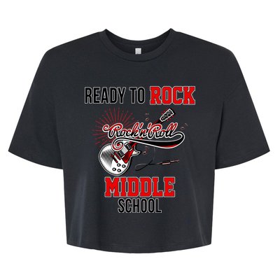 Ready To Rock Middle School Bella+Canvas Jersey Crop Tee