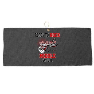 Ready To Rock Middle School Large Microfiber Waffle Golf Towel