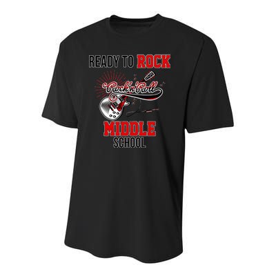 Ready To Rock Middle School Youth Performance Sprint T-Shirt