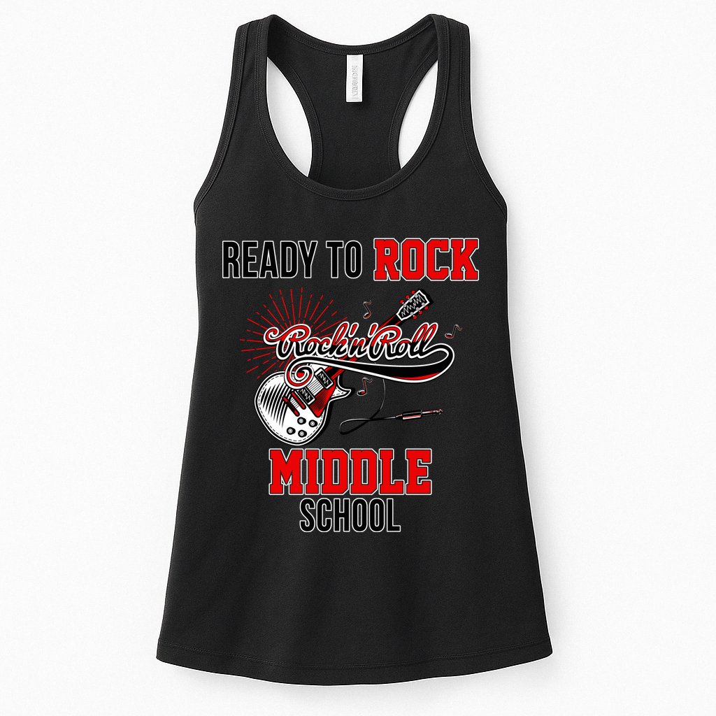 Ready To Rock Middle School Womens Tank Top