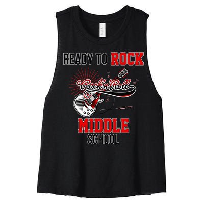 Ready To Rock Middle School Women's Racerback Cropped Tank