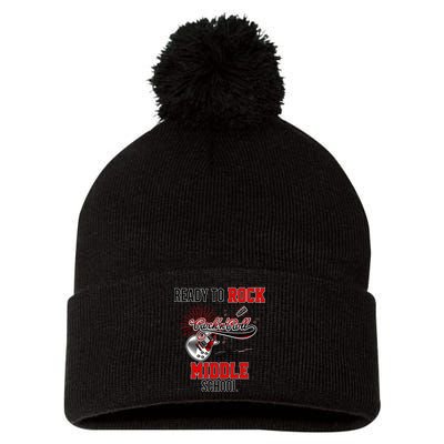 Ready To Rock Middle School Pom Pom 12in Knit Beanie