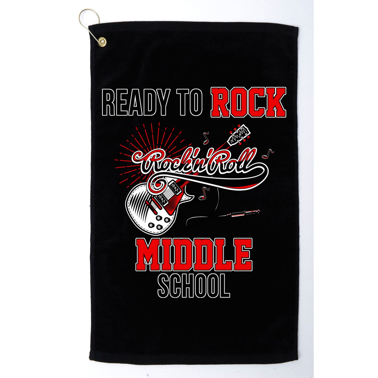 Ready To Rock Middle School Golf Towel