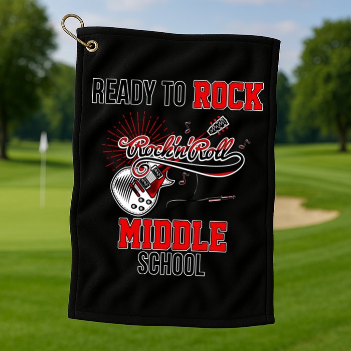 Ready To Rock Middle School Golf Towel