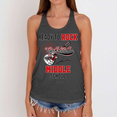 Ready To Rock Middle School Women's Knotted Racerback Tank