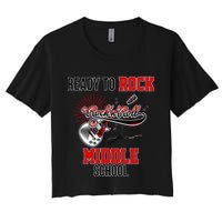 Ready To Rock Middle School Women's Crop Top Tee