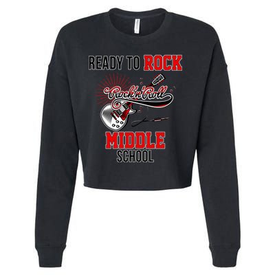 Ready To Rock Middle School Cropped Pullover Crew