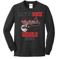 Ready To Rock Middle School Kids Long Sleeve Shirt