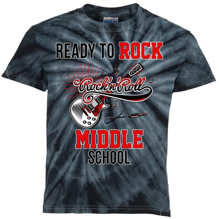 Ready To Rock Middle School Kids Tie-Dye T-Shirt