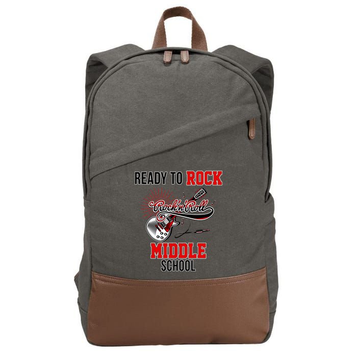 Ready To Rock Middle School Cotton Canvas Backpack