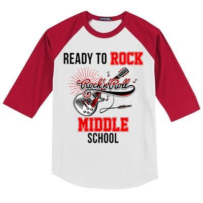 Ready To Rock Middle School Kids Colorblock Raglan Jersey