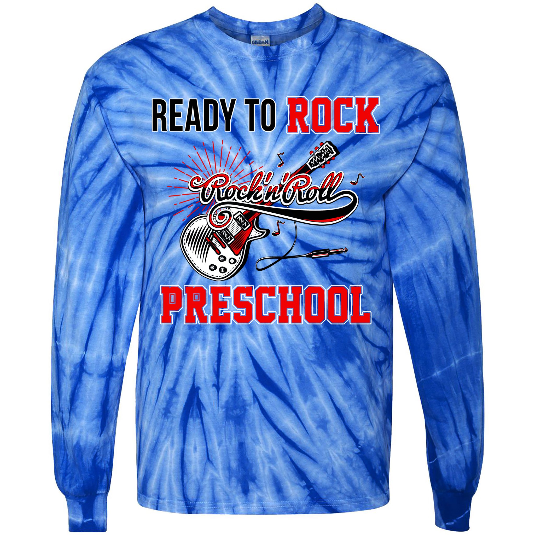 Ready To Rock Preschool Tie-Dye Long Sleeve Shirt