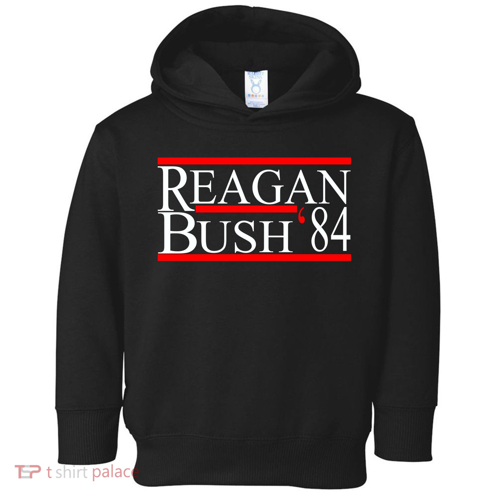 Reagan Bush 84 Retro USA Election Toddler Hoodie