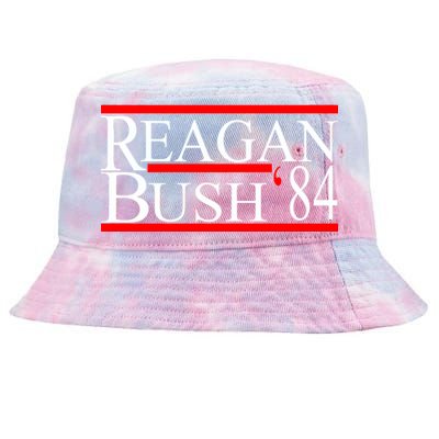 Reagan Bush 84 Retro USA Election Tie-Dyed Bucket Hat