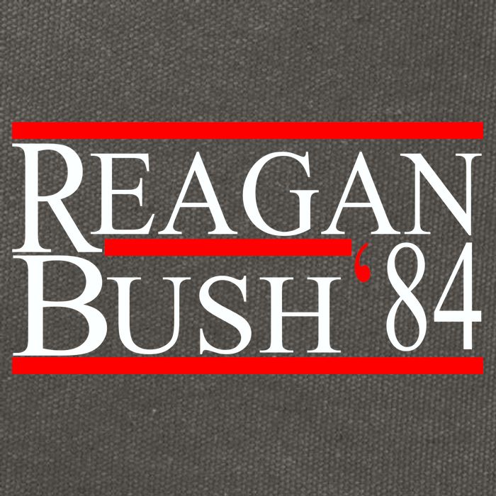 Reagan Bush 84 Retro USA Election Cotton Canvas Backpack