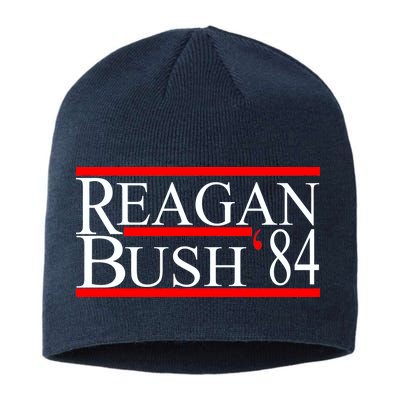 Reagan Bush 84 Retro USA Election Sustainable Beanie