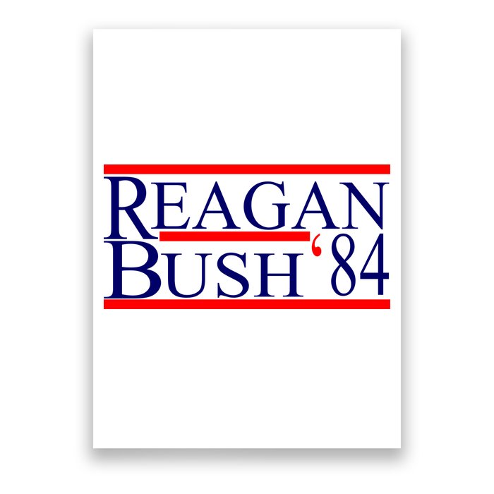 Reagan Bush 84 Retro USA Election Poster