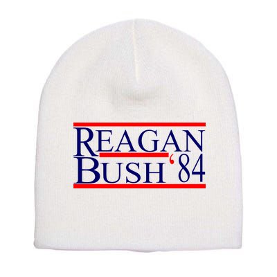 Reagan Bush 84 Retro USA Election Short Acrylic Beanie