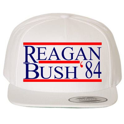 Reagan Bush 84 Retro USA Election Wool Snapback Cap