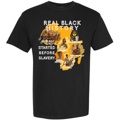 Real Black History Started Before Slavery Heritage  Garment-Dyed Heavyweight T-Shirt
