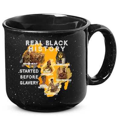 Real Black History Started Before Slavery Heritage  15oz Campfire Ceramic Mug