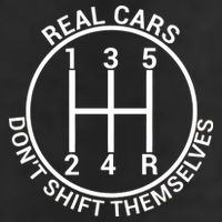 Real Cars Don't Shift Themselves 7 Panel Mesh Trucker Snapback Hat
